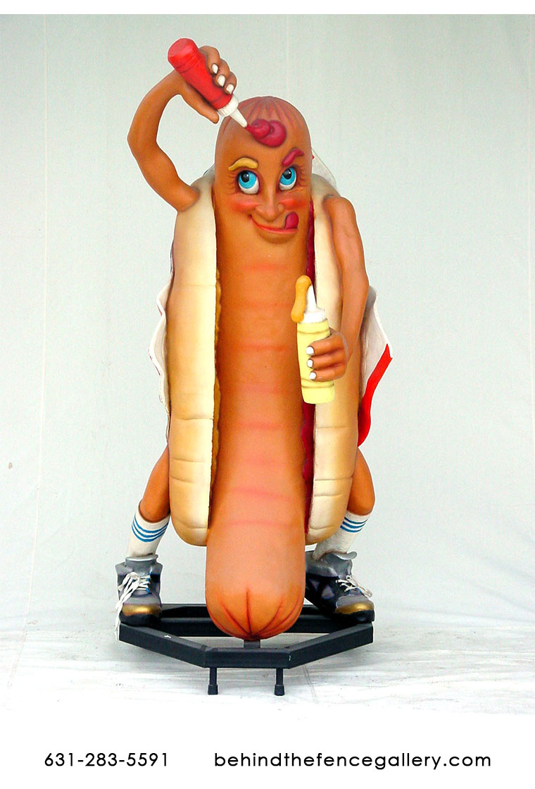 Hot Dog Man Statue - 6ft. Hot Dog Man Statue - 6ft.