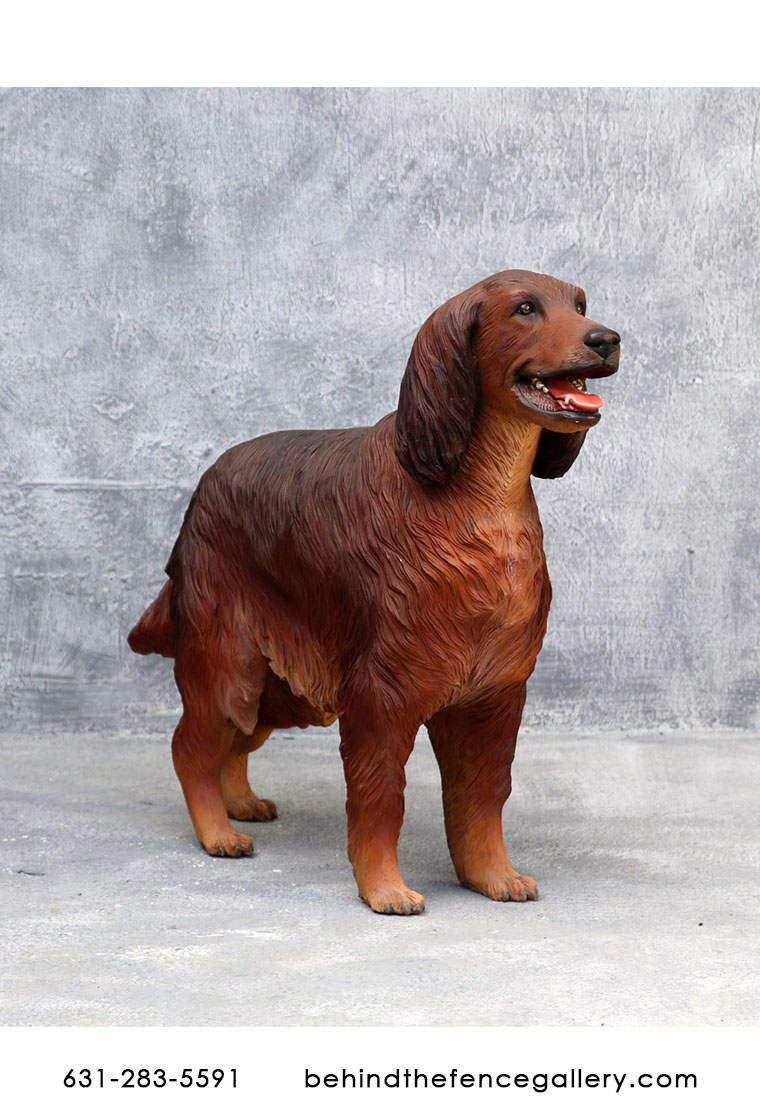 Irish Setter Dog Statue