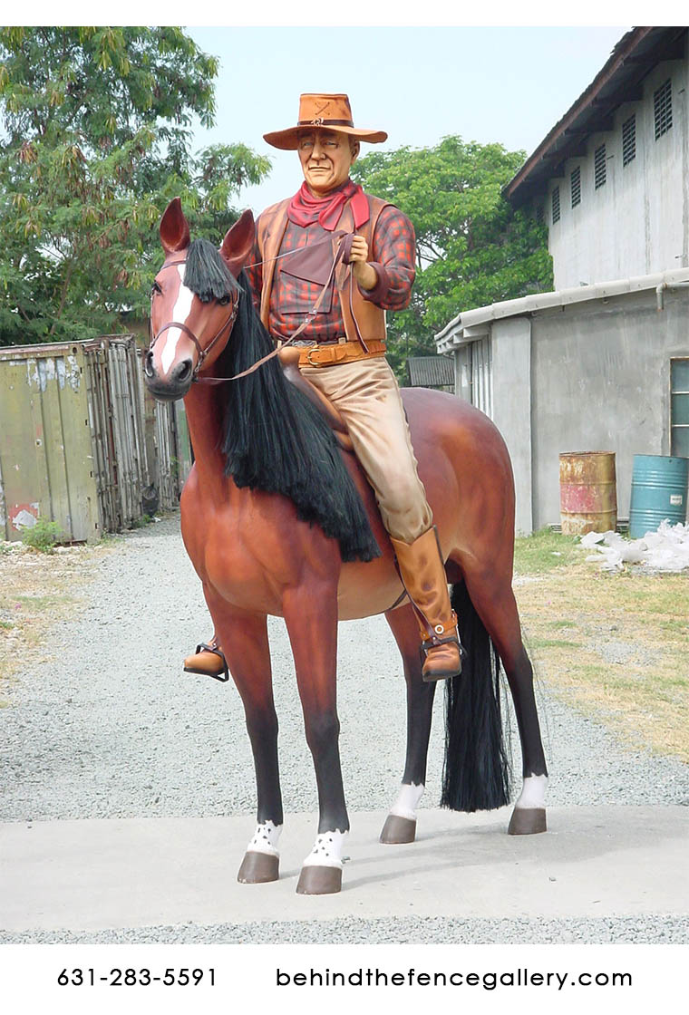 John Wayne Statue on the Horse John Wayne Statue on the Horse
