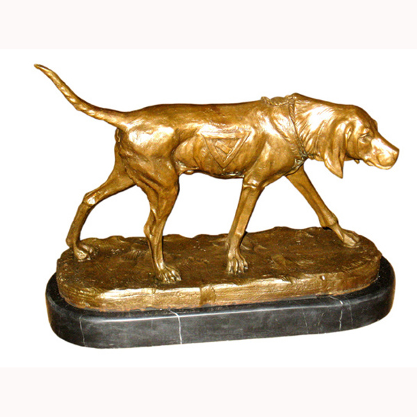 Bronze Bloodhound with Mable Base
