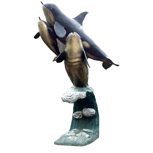 Orca- Bronze Fountain Orca- Bronze Fountain