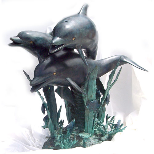 Bronze Dolphin Fountain Bronze Dolphin Fountain