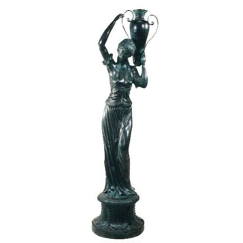 Bronze Woman With Vase Fountain Bronze Woman With Vase Fountain