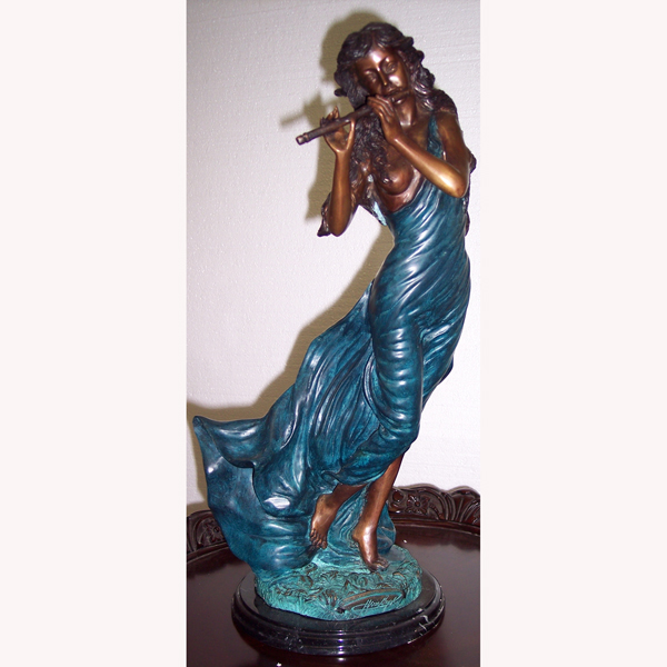 Bronze Lady with Flute Bronze Lady with Flute