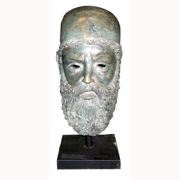 Bronze Roman Bust Green Bronze Roman Bust Green