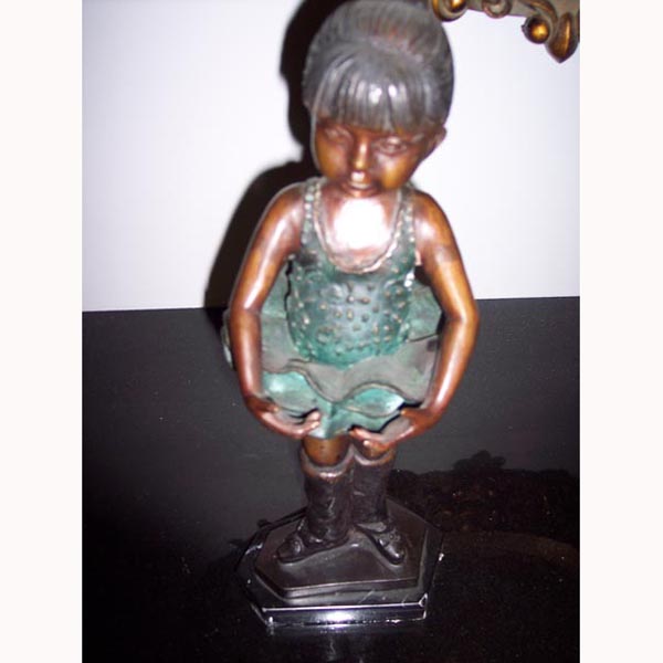 Bronze Ballerina with Hands Front Bronze Ballerina with Hands Front