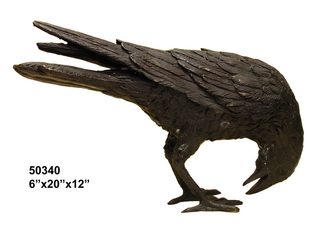 Bronze Raven in the Pecking position Bronze Raven in the Pecking position
