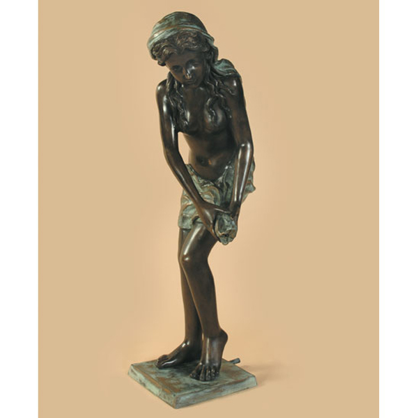 Bronze Standing Girl Fountain Bronze Standing Girl Fountain