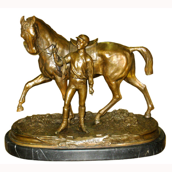 Bronze Jockey with Horse Bronze Jockey with Horse