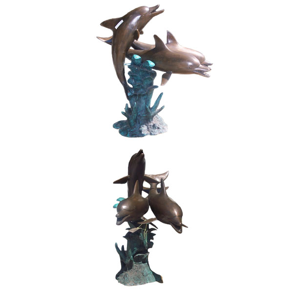 BRONZE FOUNTAIN 3 DOLPHIN BRONZE FOUNTAIN 3 DOLPHIN