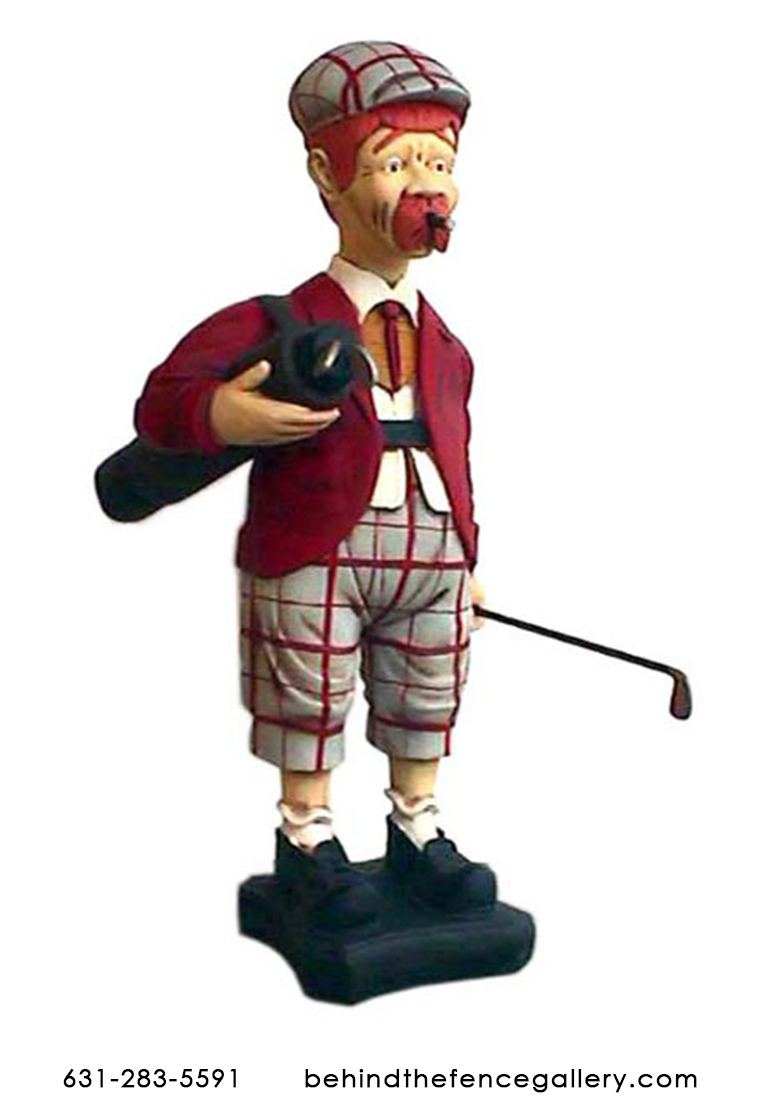Male Golfer Statue  Male Golfer Statue