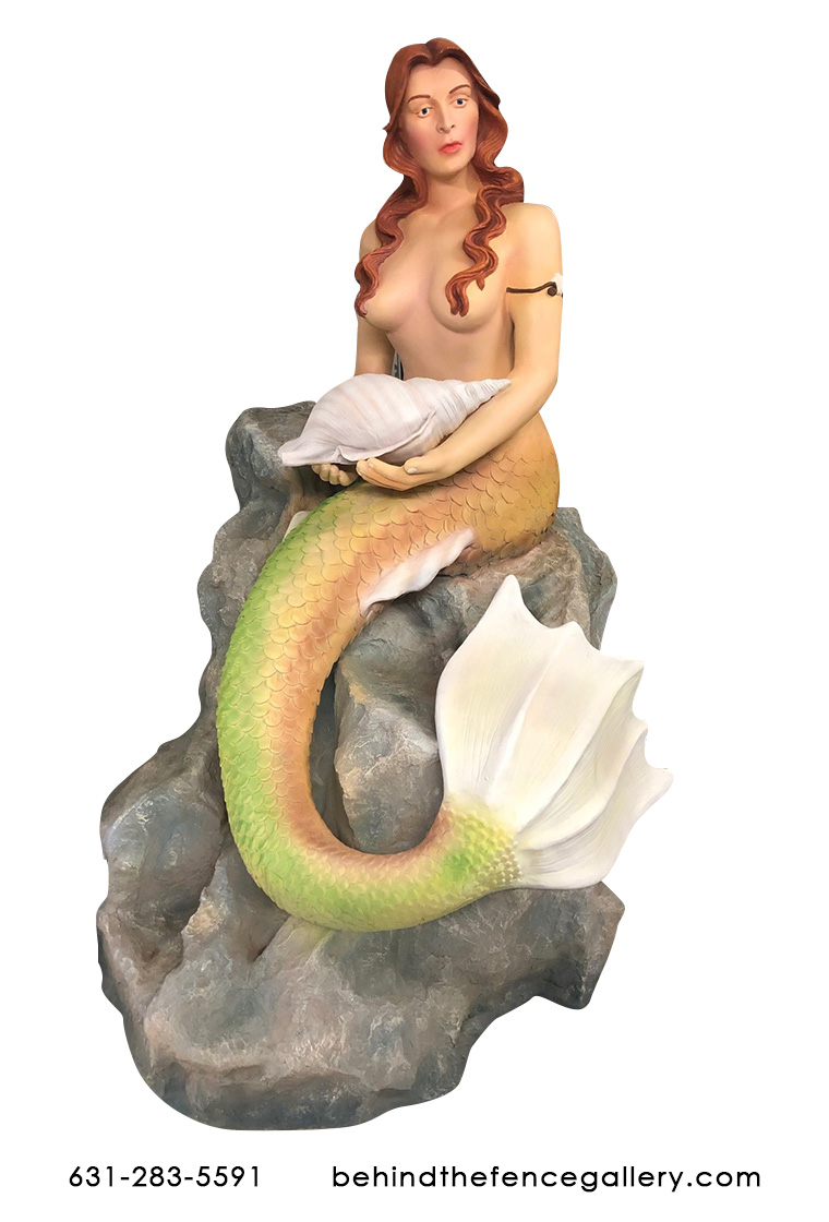 Mermaid on Rock Statue Mermaid on Rock Statue