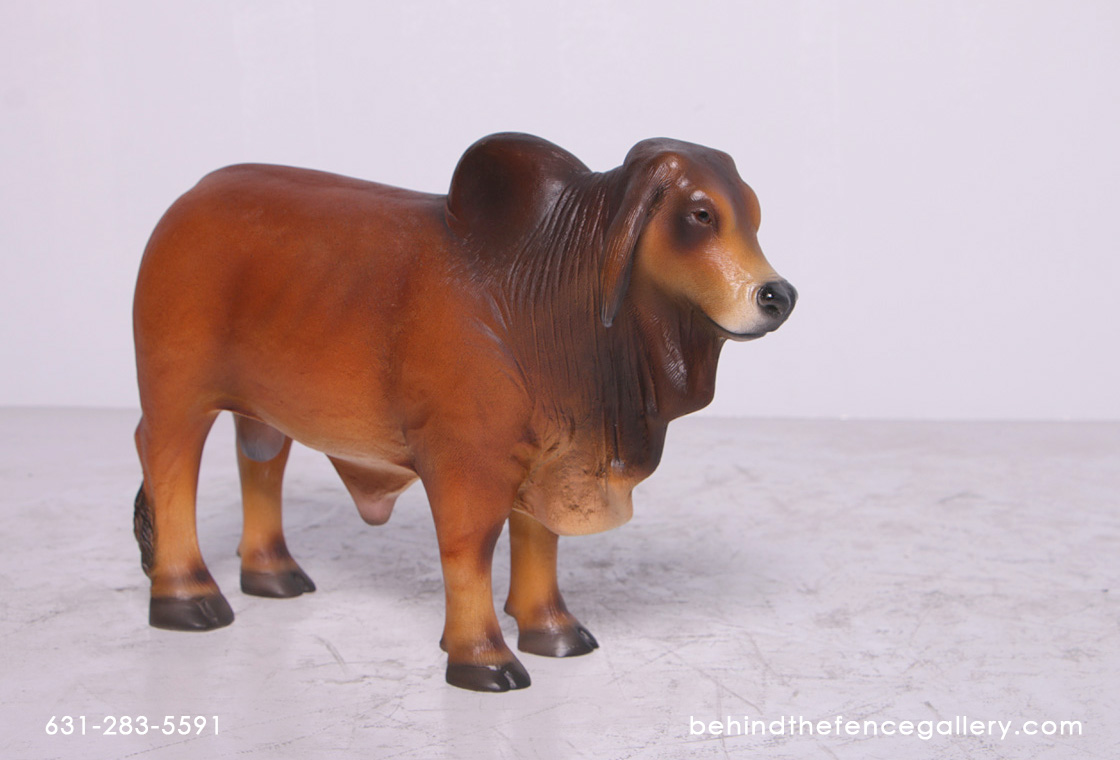 Bull Statue Mini Brown Brahman