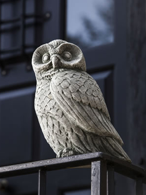 Owl Statue Bird Of The Night Cast Stone Sculpture Owl Statue Bird Of The Night Cast Stone Sculpture