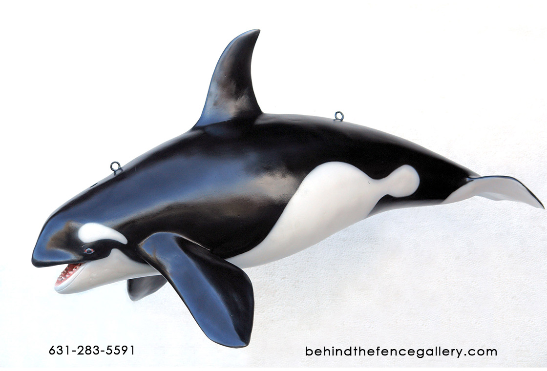 Small Orca Whale Wall Hanging Small Orca Whale Wall Hanging