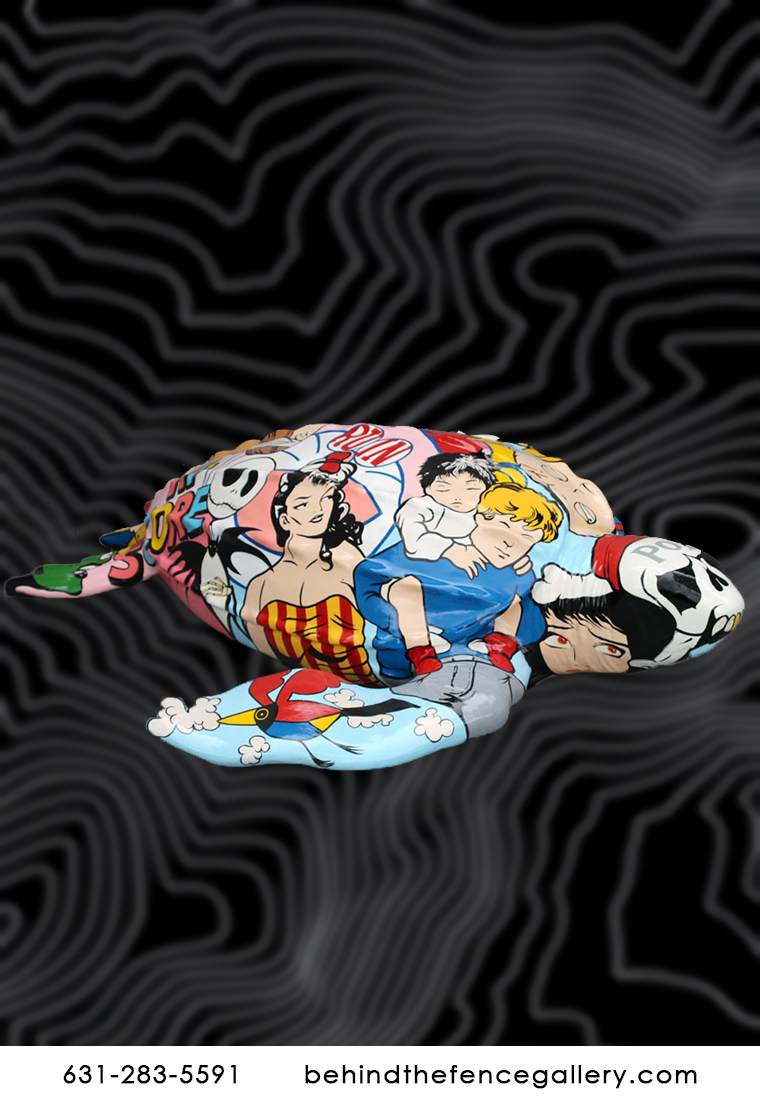 Giant Pop Art Turtle Statue  Giant Pop Art Turtle Statue