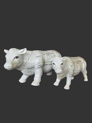 Porcelain Cow Statue Porcelain Cow Statue