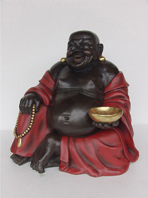 Buddha Sitting-Red and Black Buddha Sitting-Red and Black