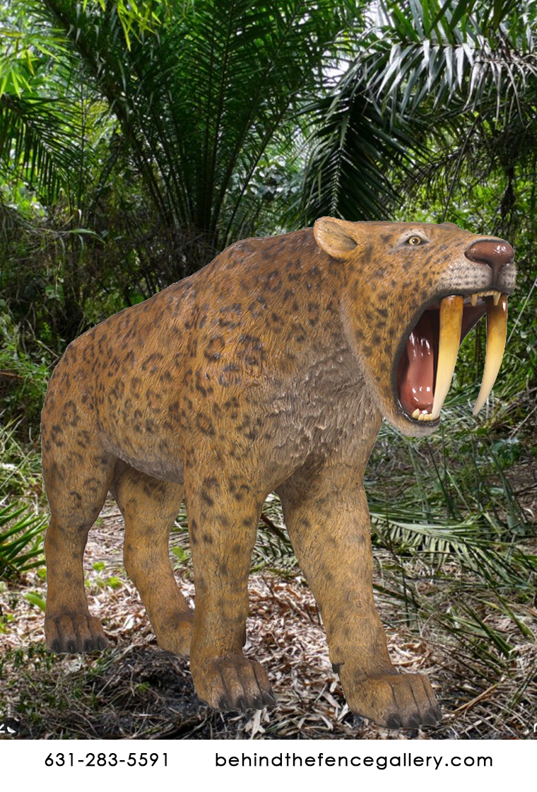 Saber-toothed Tiger Statue  Saber-toothed Tiger Statue
