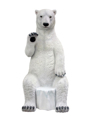 Sitting Polar Bear Statue  Sitting Polar Bear Statue