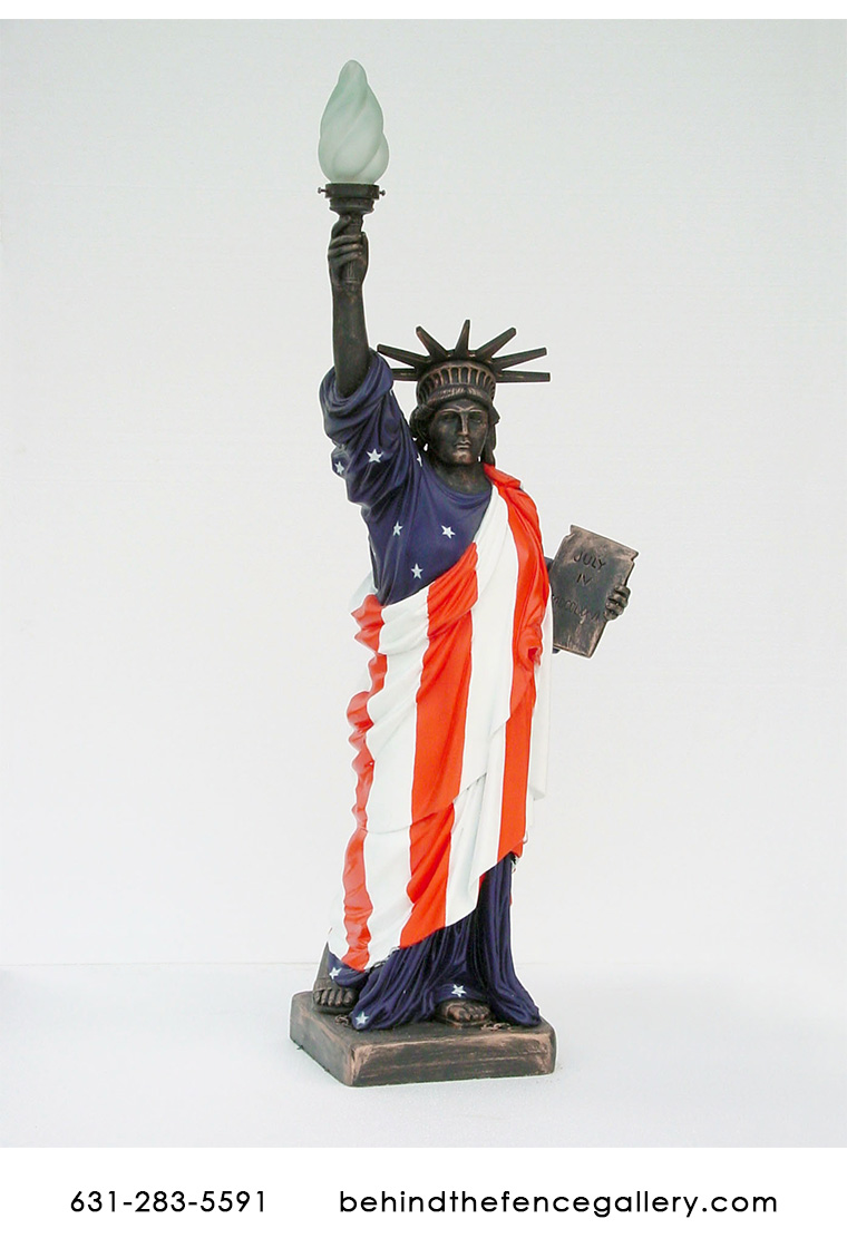 Statue of Liberty with American Flag Robe 7.5ft Statue of Liberty with American Flag Robe 7.5ft