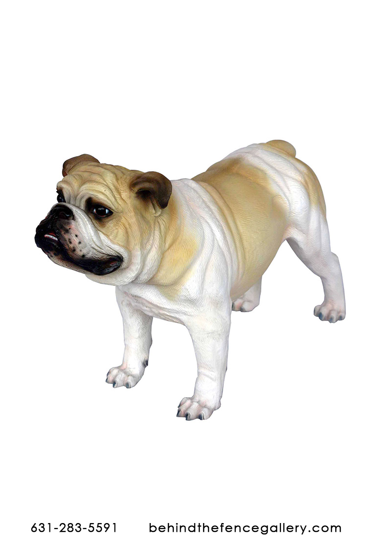 White Bulldog Statue White Bulldog Statue