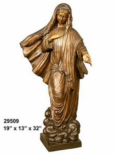 Bronze Virgin Mary Blessed Mother Statues Bronze Virgin Mary Blessed Mother Statues