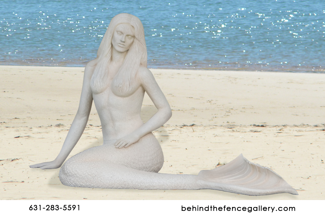 Life Size Mermaid Sandstone Finish Life Size Mermaid Sandstone Finish