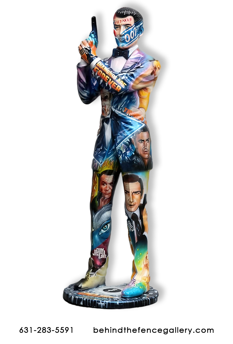 Pop Art Life Size Super Secret Agent Statue  Pop Art Life Size Super Secret Agent Statue