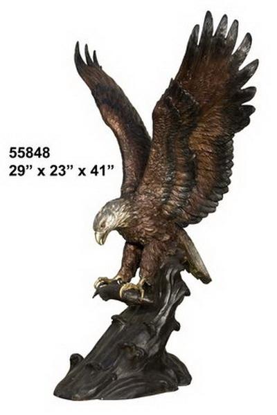 Bronze Eagle Catching Fish Statue Bronze Eagle Catching Fish Statue