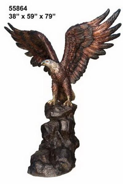 Bronze Eagle On Rock Statue Bronze Eagle On Rock Statue