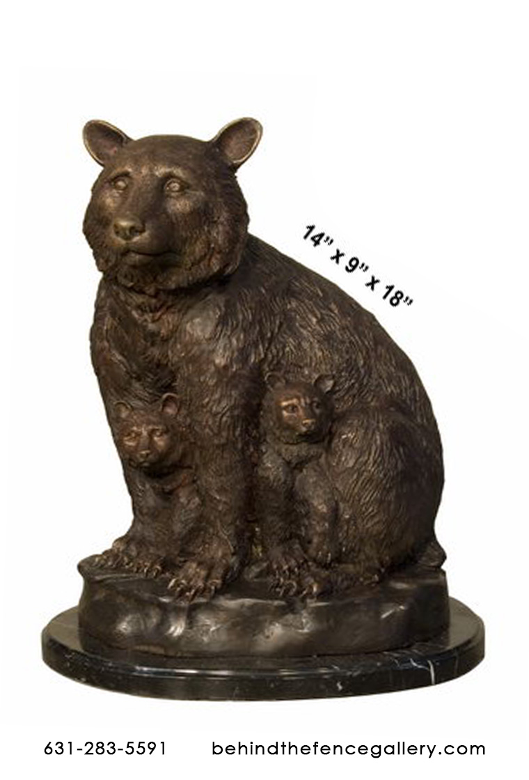 Bronze Bear Mom with Children Bronze Bear Mom with Children