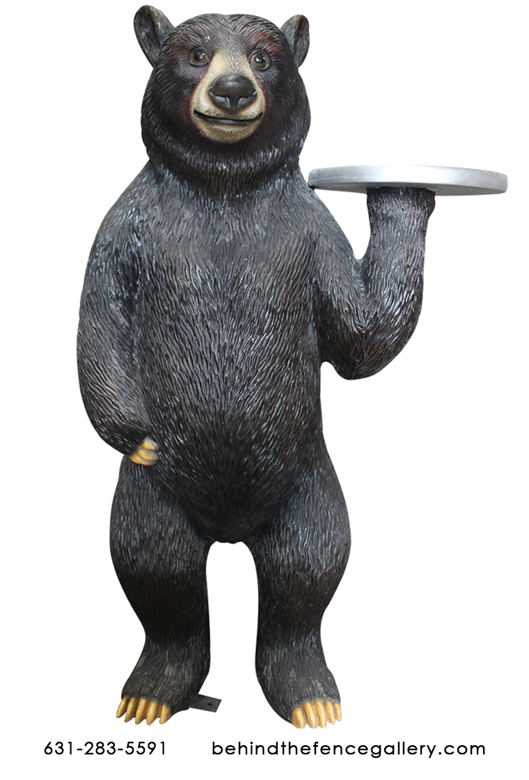 Campground Bear With Serving Tray Campground Bear With Serving Tray