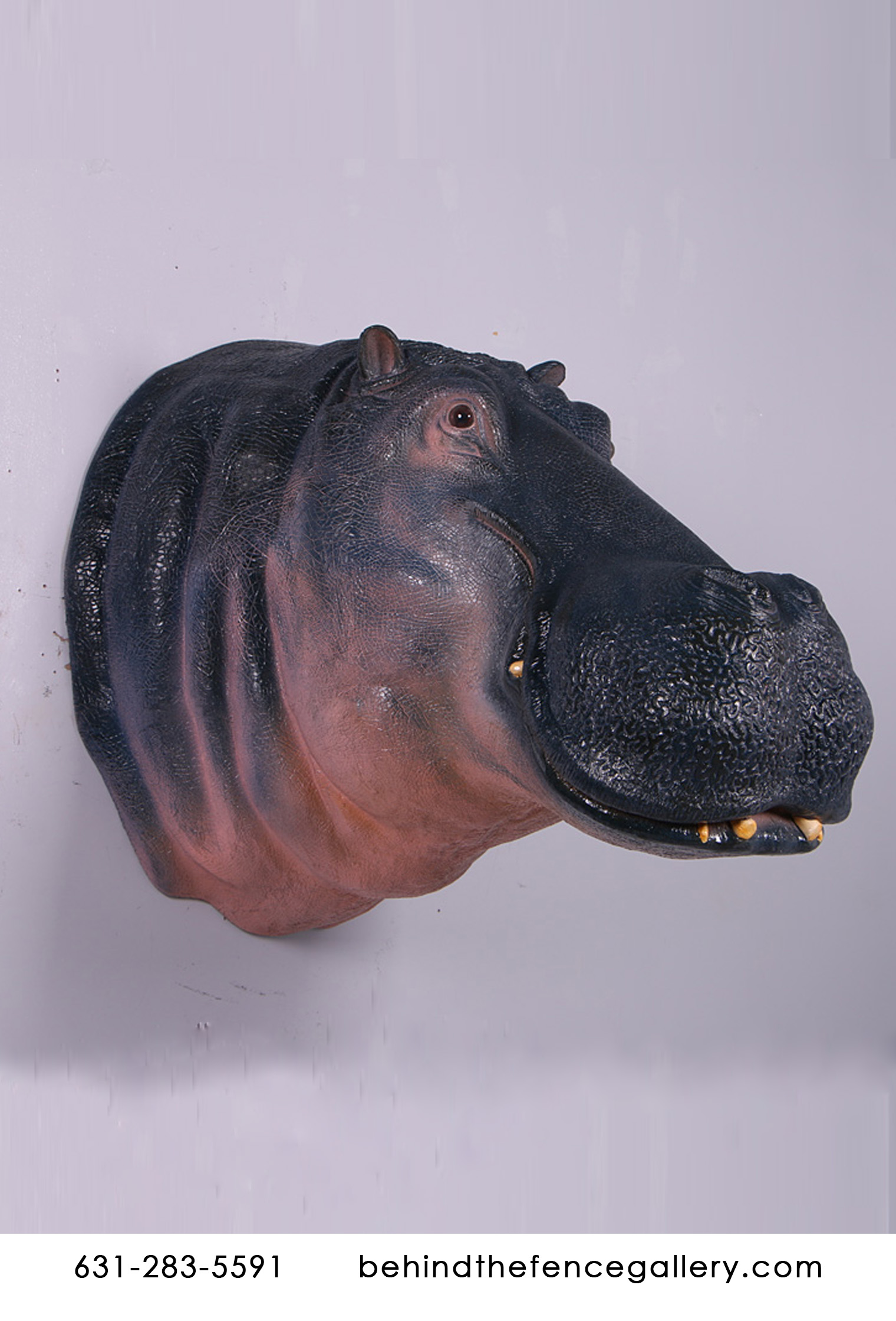 Hippo Wall Mount Statue Hippo Wall Mount Statue
