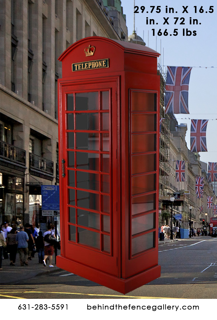 Red London Phone Booth Replica Red London Phone Booth Replica