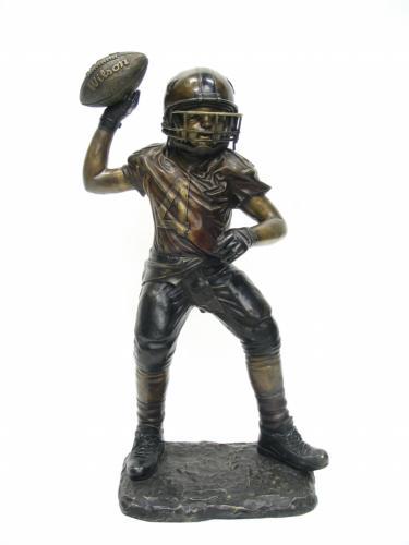 Bronze Boy Football Player Bronze Boy Football Player