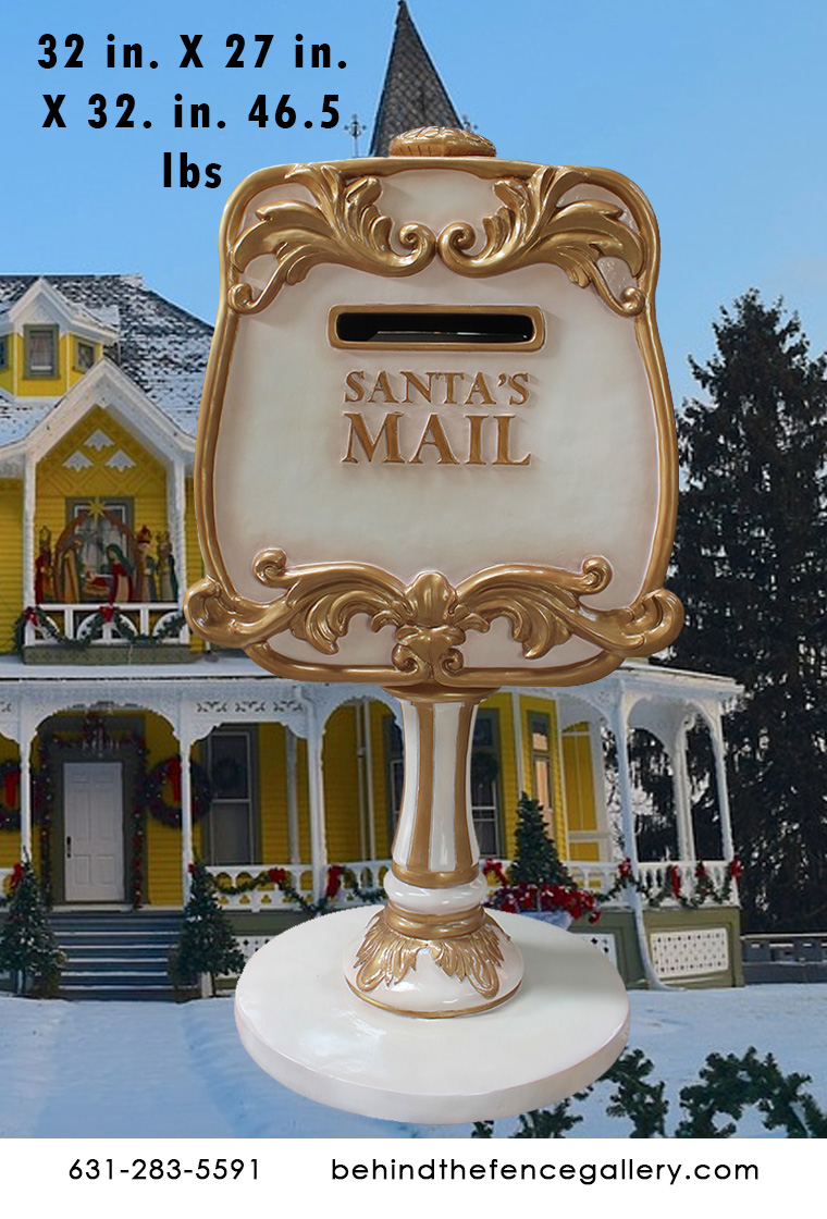 Santa's Mailbox (White/Gold) Santa's Mailbox (White/Gold)