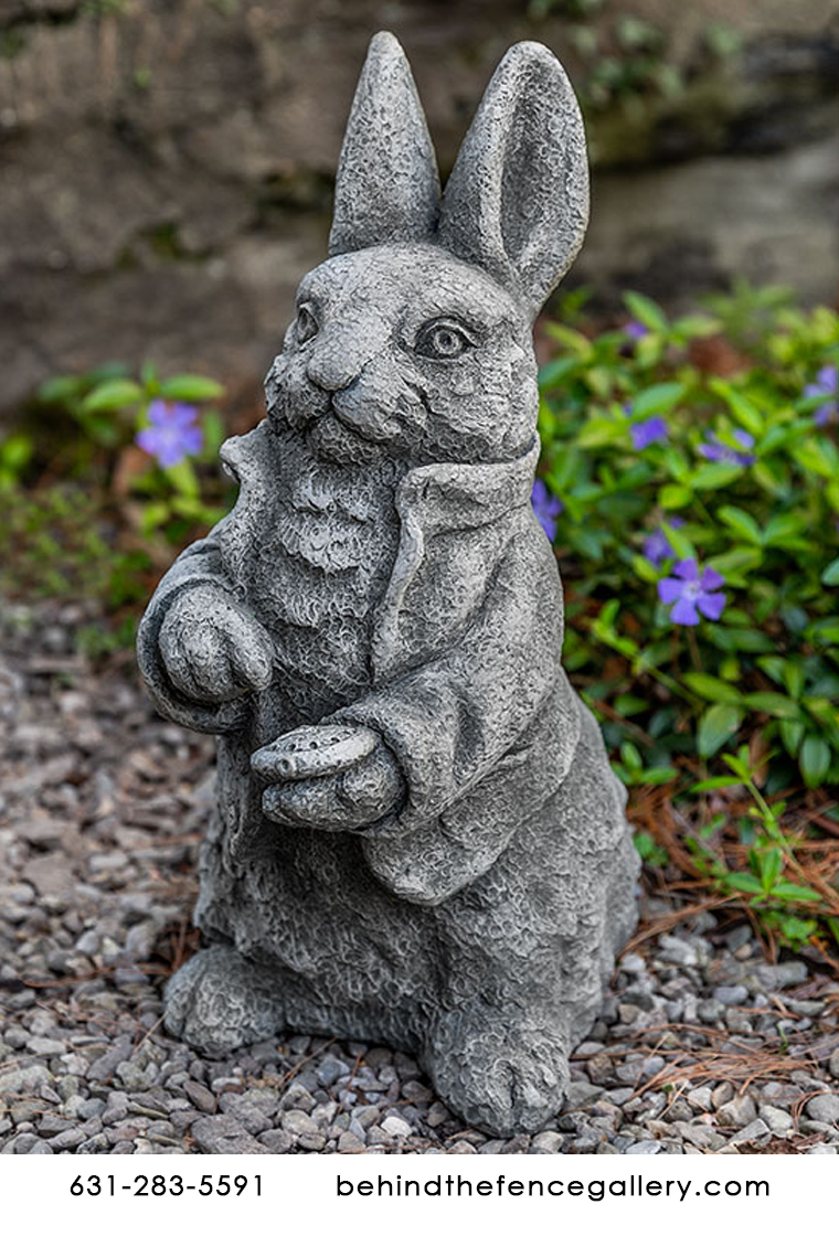 Alice in Wonderland White Rabbit Esq Cast Stone Statue Alice in Wonderland White Rabbit Esq Cast Stone Statue