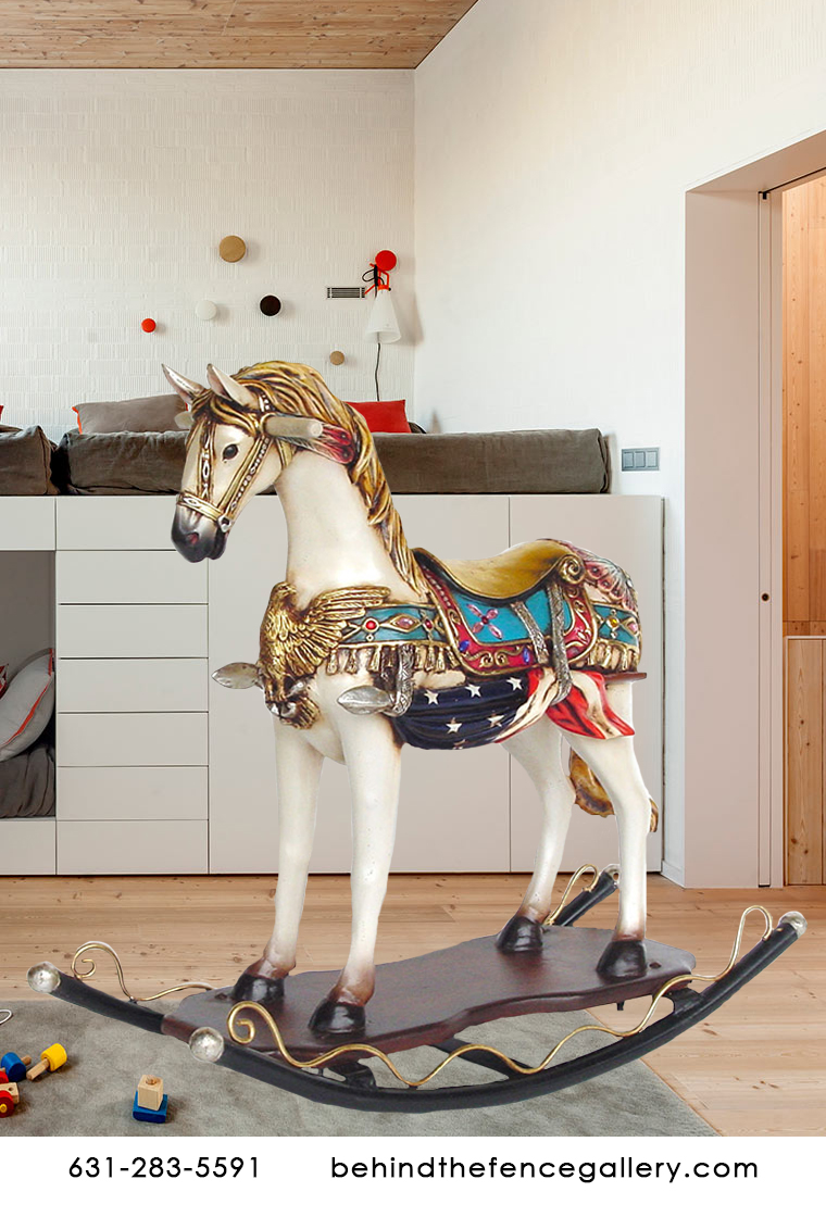 All American Rocking Horse Statue All American Rocking Horse Statue