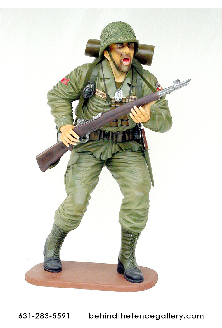 American Soldier Statue - 6 ft. American Soldier Statue - 6 ft.
