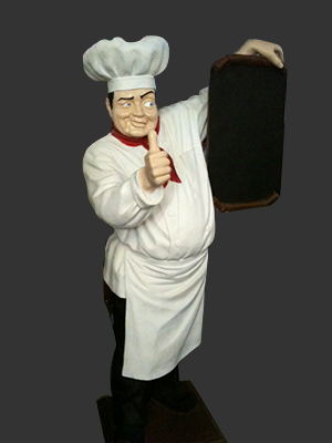 Pizza Chef with Menu Board 6 Ft. Pizza Chef with Menu Board 6 Ft.