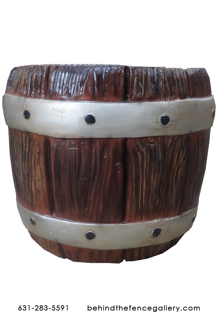 Small Open Fiberglass Pirate Barrel Small Open Fiberglass Pirate Barrel