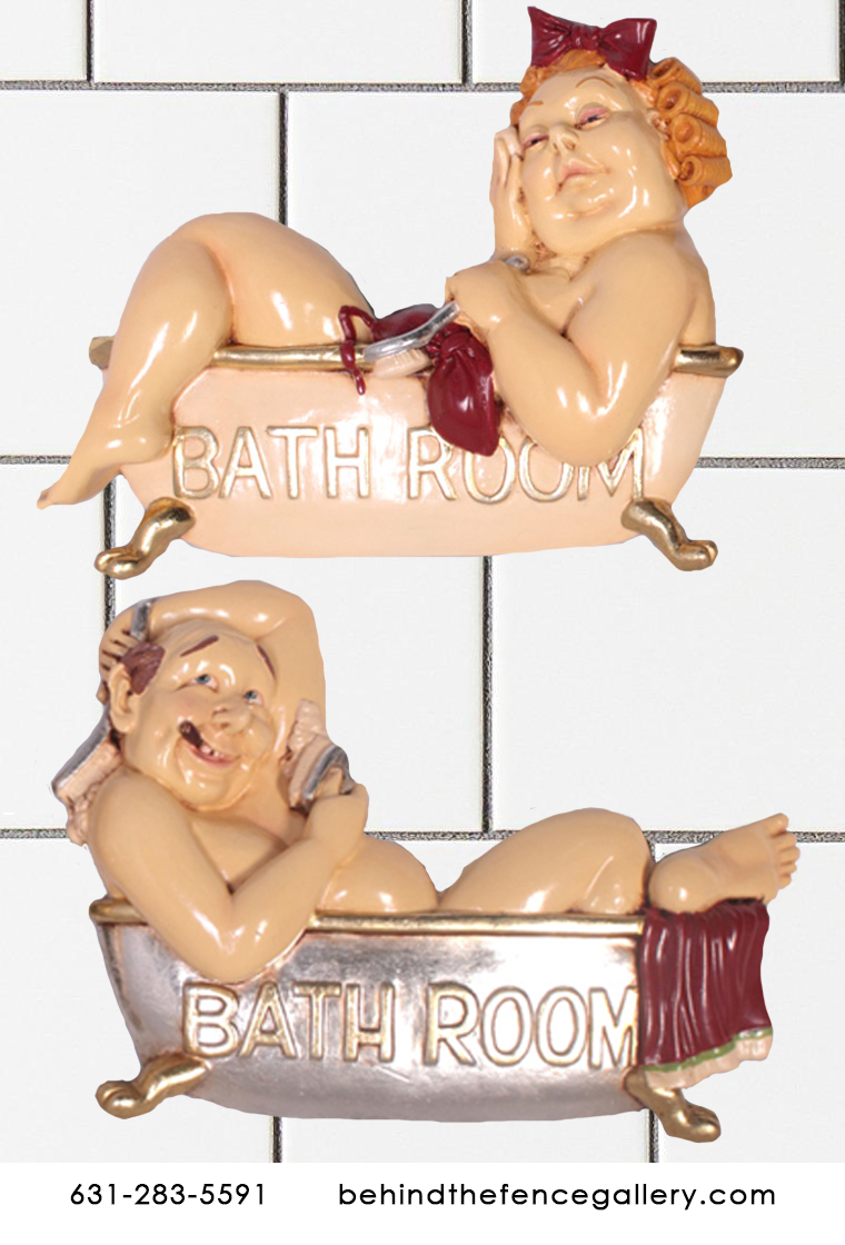 Bathroom Sign Set Bathroom Sign Set