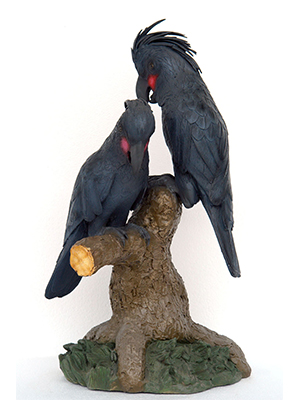 Black Palm Macaw Lover 3ft. / Fiberglass Black Palm Macaw Lover 3ft. / Fiberglass
