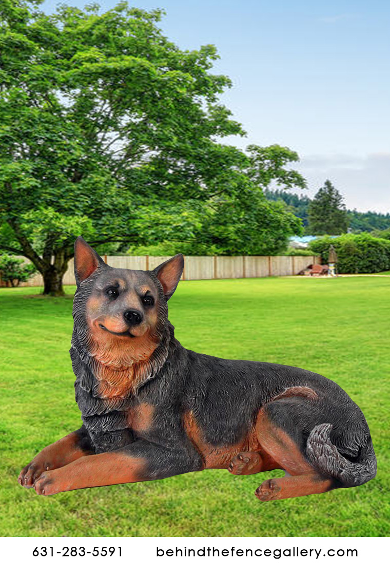Blue Heeler - Lying Down Statue Blue Heeler - Lying Down Statue