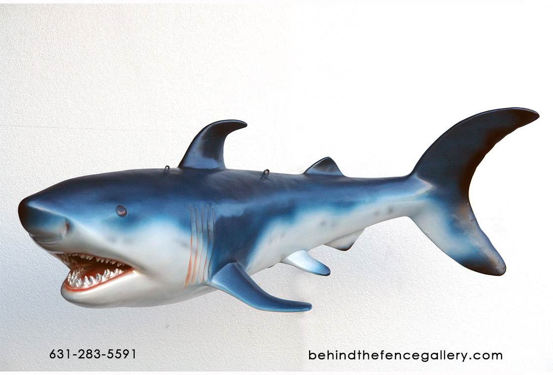 Small Blue Shark Statue Small Blue Shark Statue