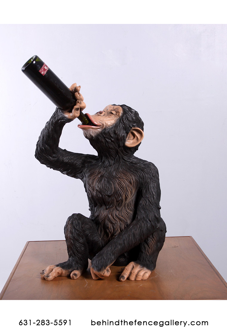 Boozy Chimp Drinking Statue Boozy Chimp Drinking Statue