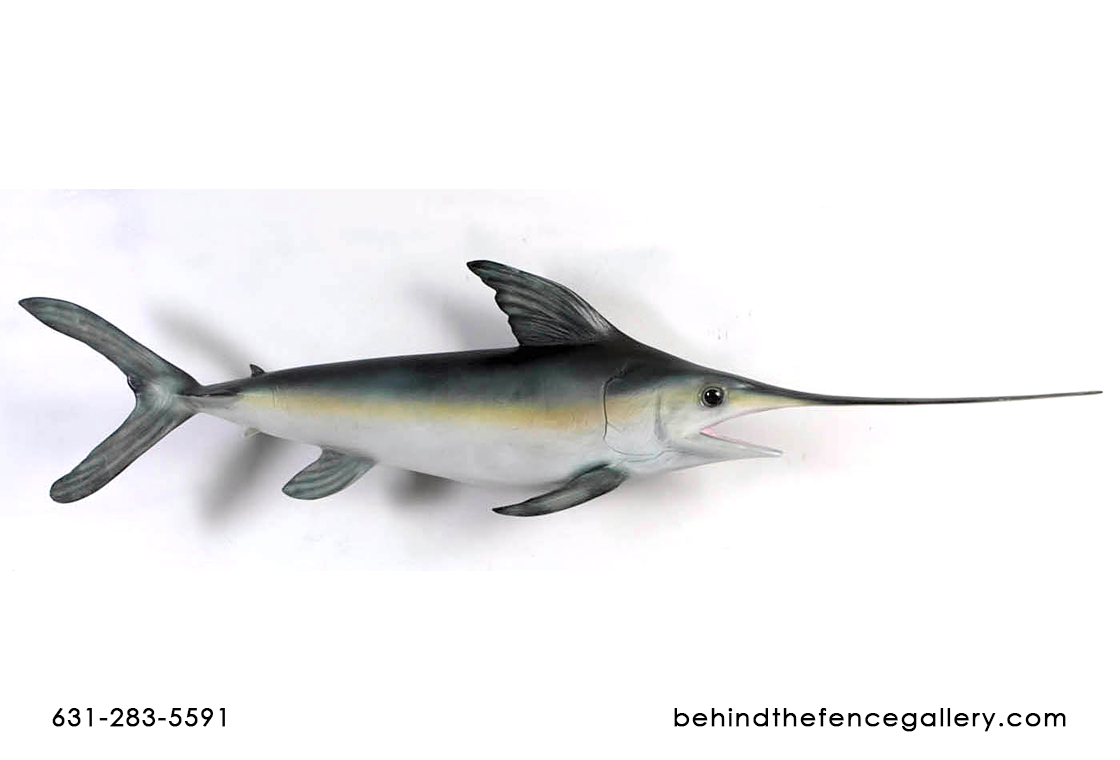 Swordfish Statue Broadbill Wall hanging Sea Creature Props Swordfish Statue Broadbill Wall hanging Sea Creature Props