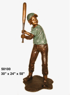 Bronze Baseball Batter Bronze Baseball Batter