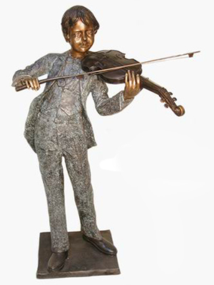 Bronze Boy with Violin Bronze Boy with Violin